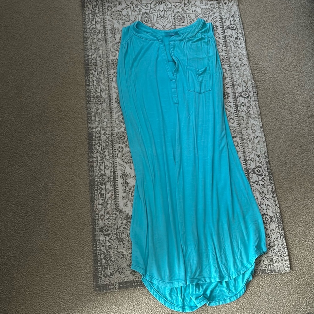 fresh produce Aqua Blue Midi Dress